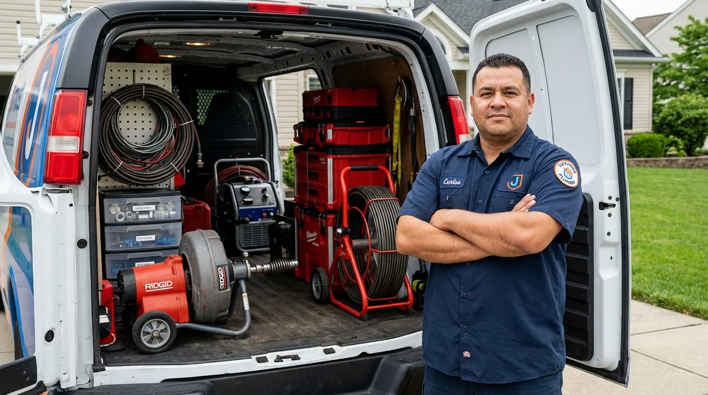Professional drain cleaning equipment and Johns Plumbing LLC plumber in Camp Verde