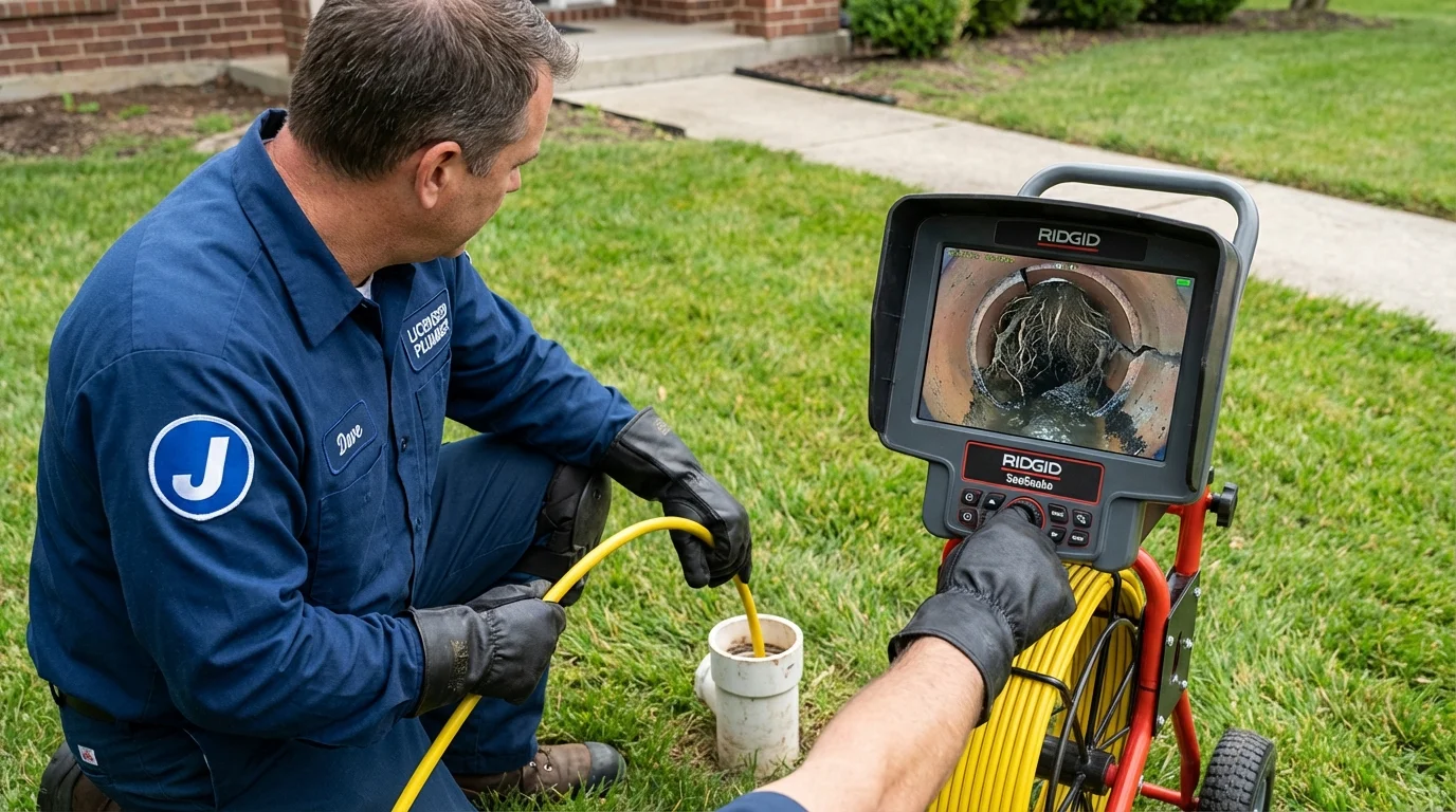 Sewer camera inspection being performed by Johns Plumbing LLC in Camp Verde